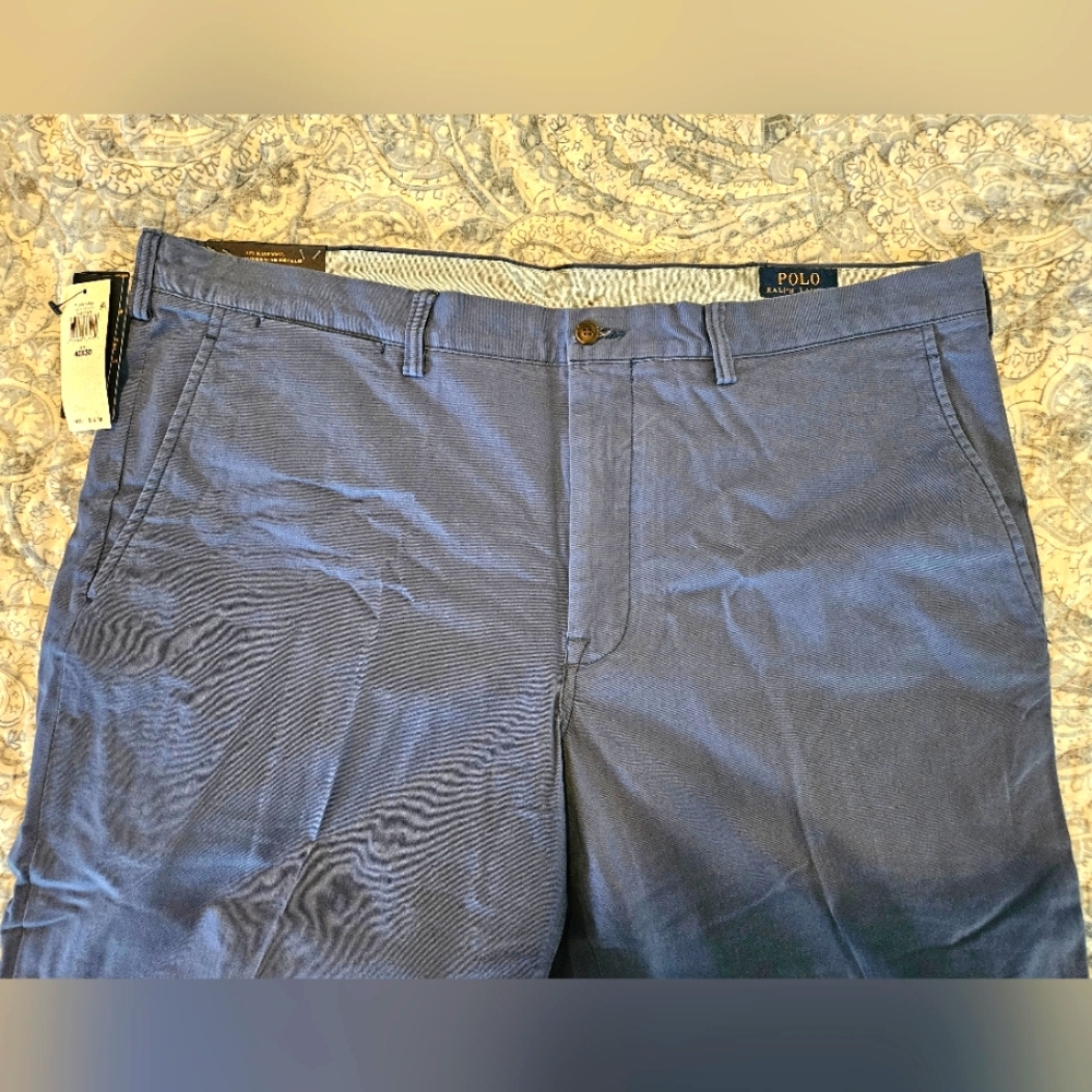 Polo by Ralph Lauren Blue Chinos with Straight Leg Design